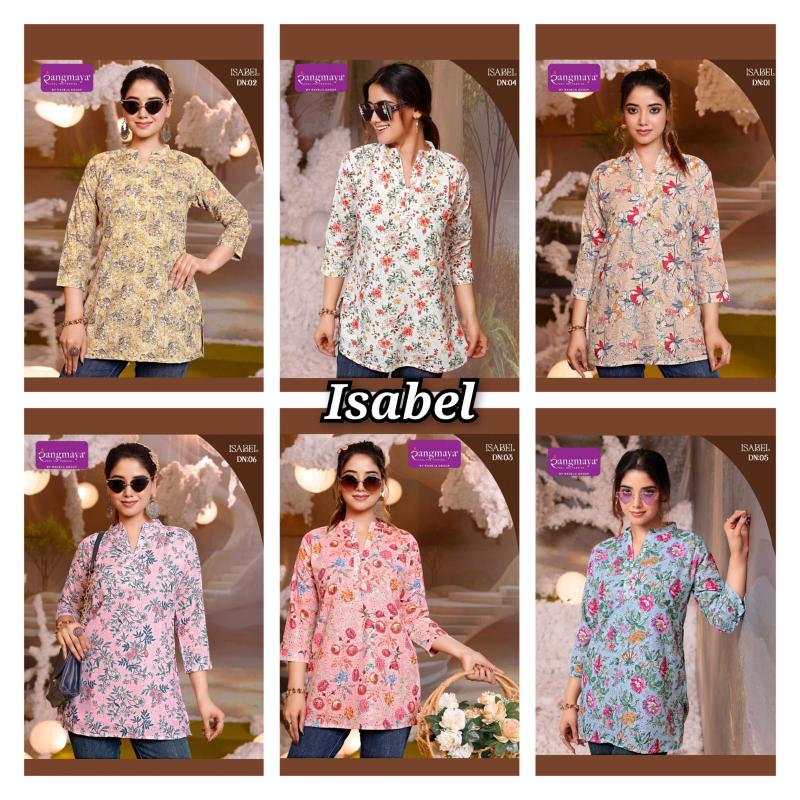Rangmaya isabel short top wholesale kurti online